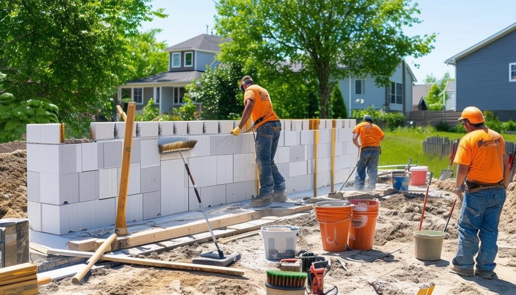 leveling the ground for construction