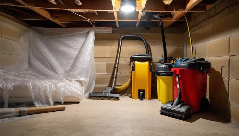 organizing the basement space