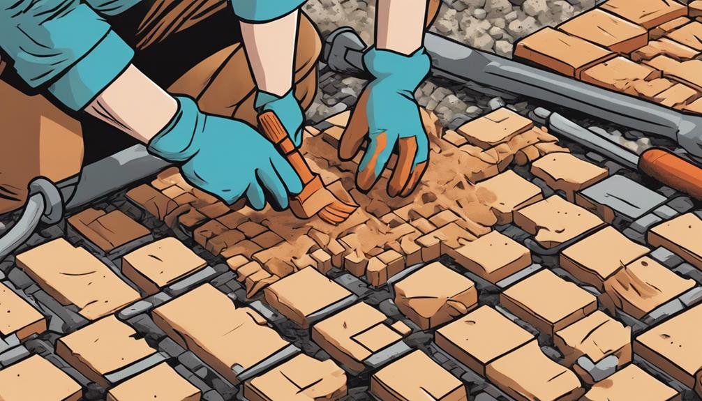 replace old bricks carefully